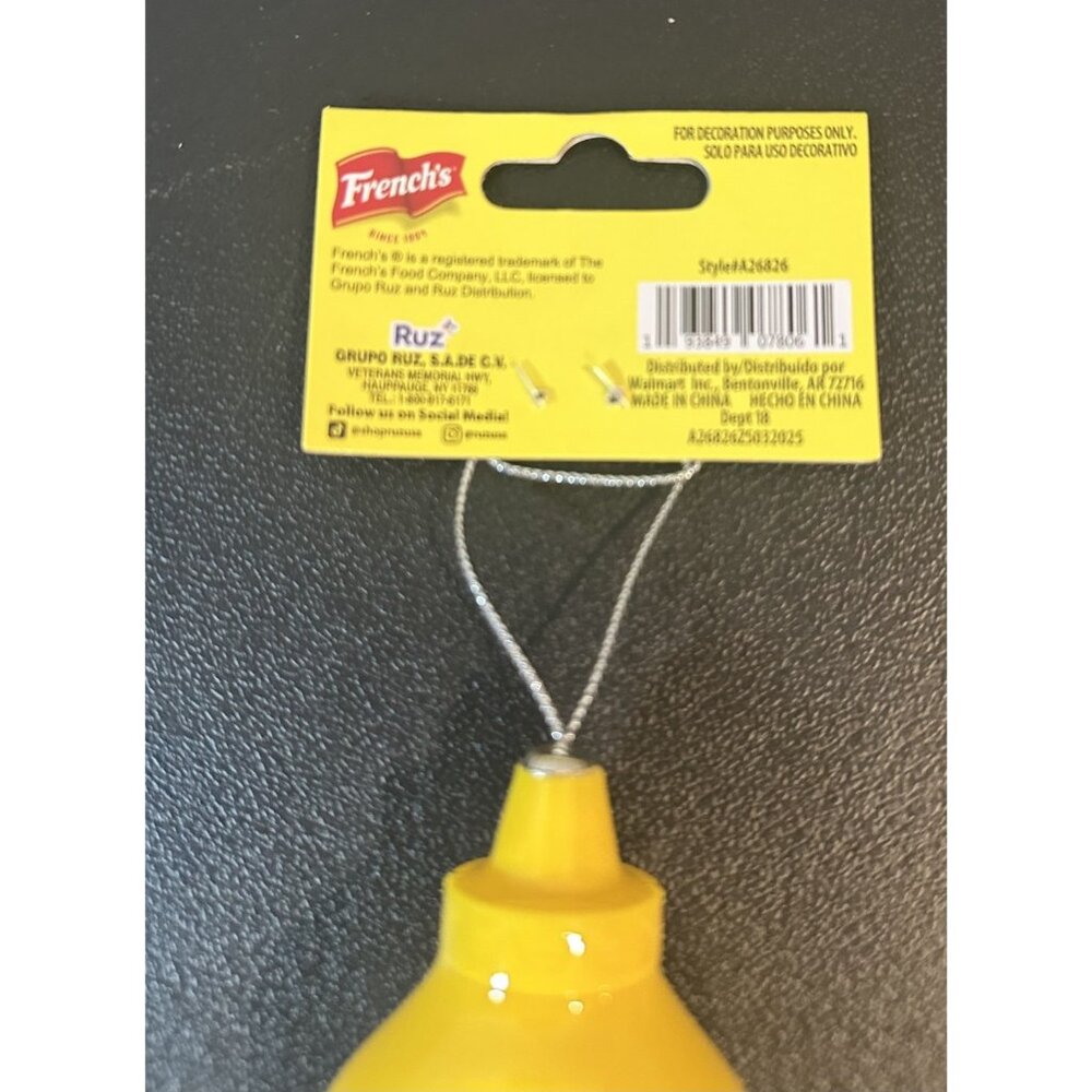 NWT French’s Classic Yellow Mustard Ornament Collectible LIMITED EDITION - Picture 4 of 8